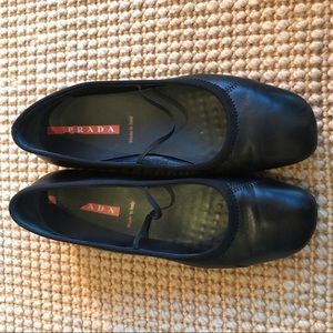 Prada Ballet Flats in Black